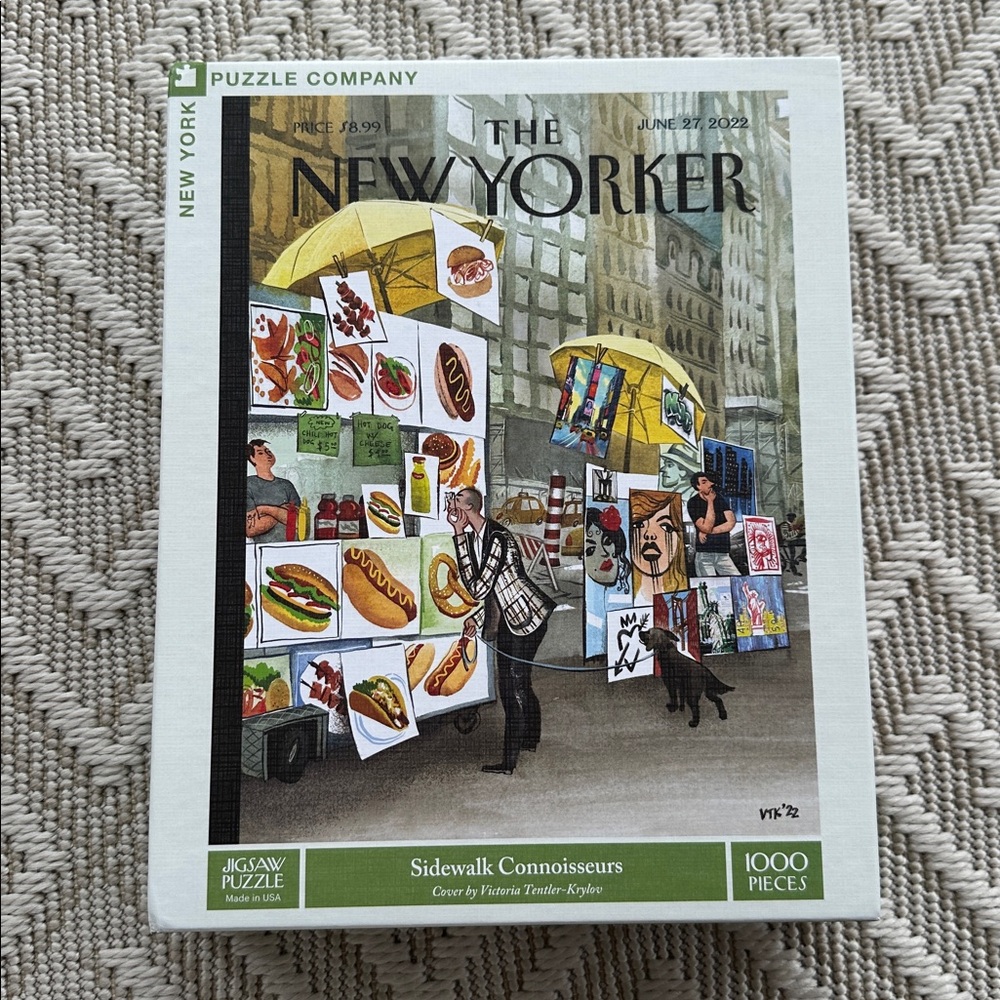 New York Puzzle Company- Sidewalk Connoisseurs 1000 Piece Puzzle